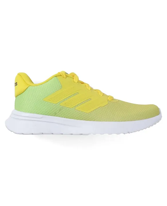 ADIDAS KIDS Lace Up Causal Shoes with Stripes - Yellow - Image 3